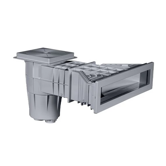 Szkimmer fóliás, szürke WIDE XXL 6/4'' BM / D50